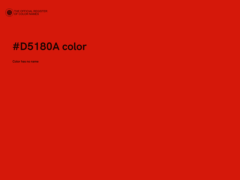 #D5180A color image