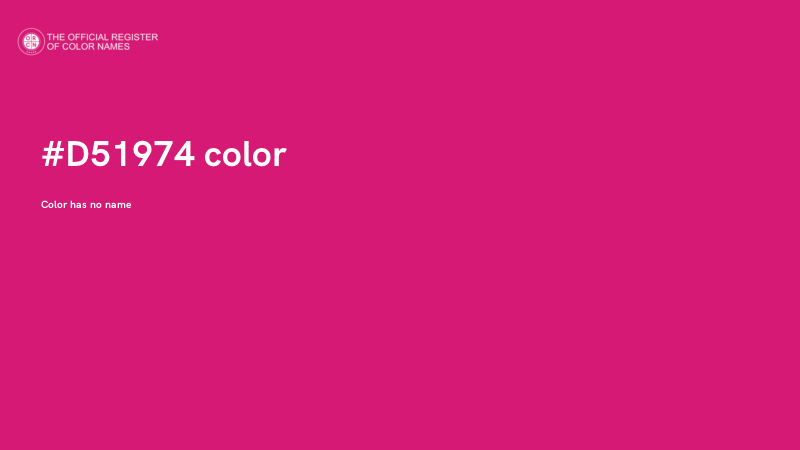 #D51974 color image