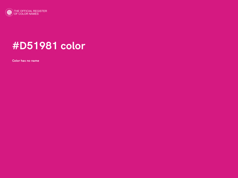 #D51981 color image