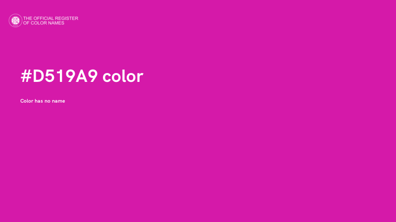 #D519A9 color image