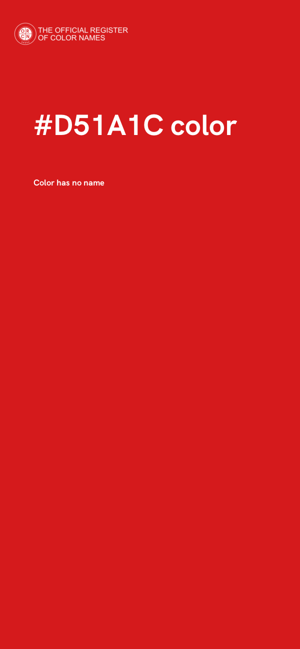 #D51A1C color image