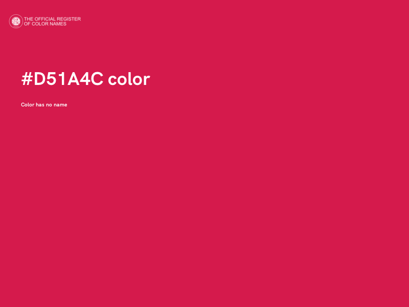 #D51A4C color image