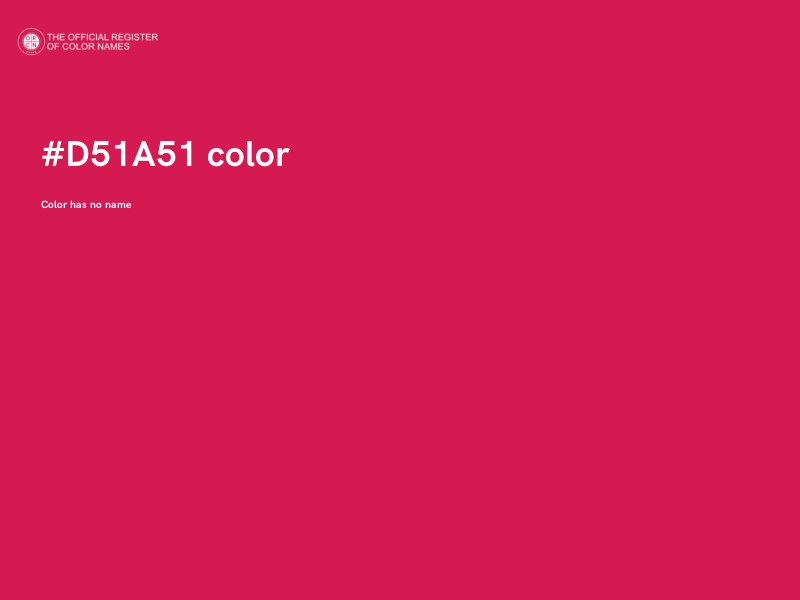 #D51A51 color image