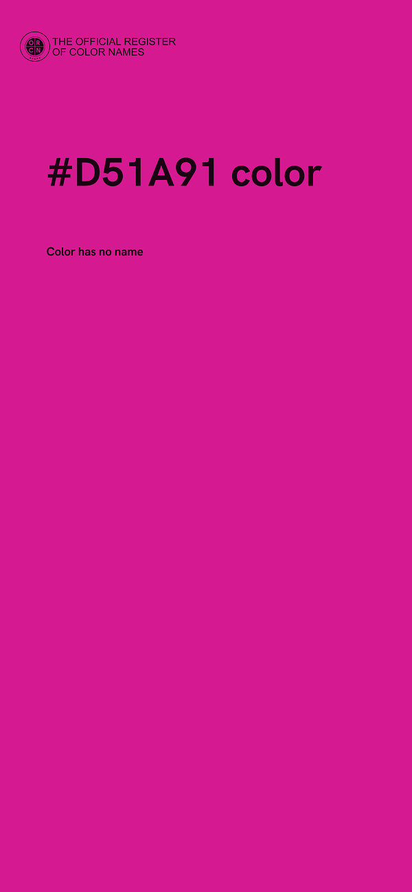 #D51A91 color image