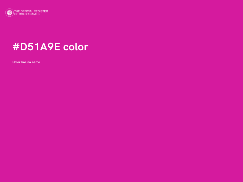 #D51A9E color image