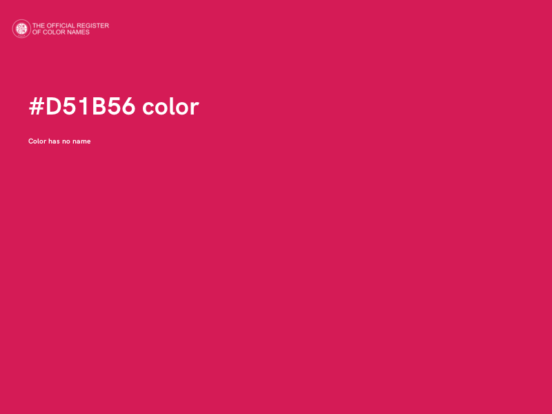 #D51B56 color image