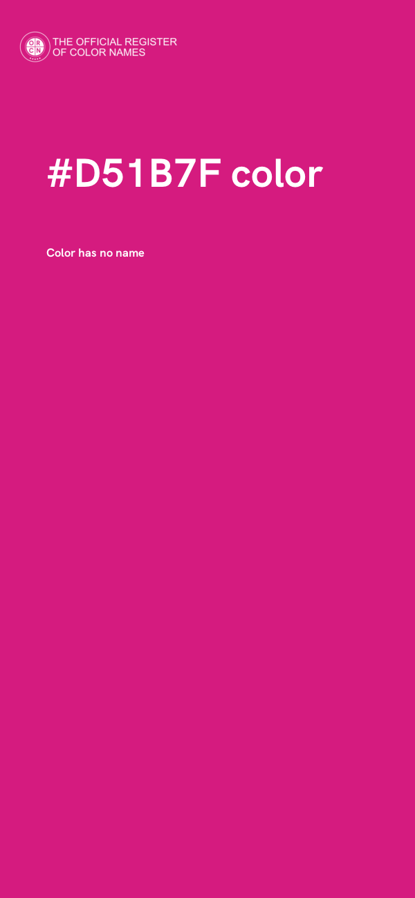 #D51B7F color image