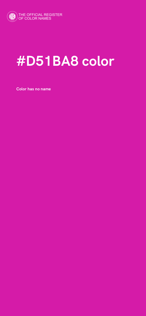 #D51BA8 color image