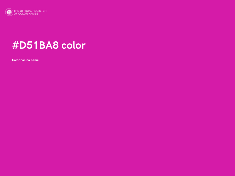#D51BA8 color image