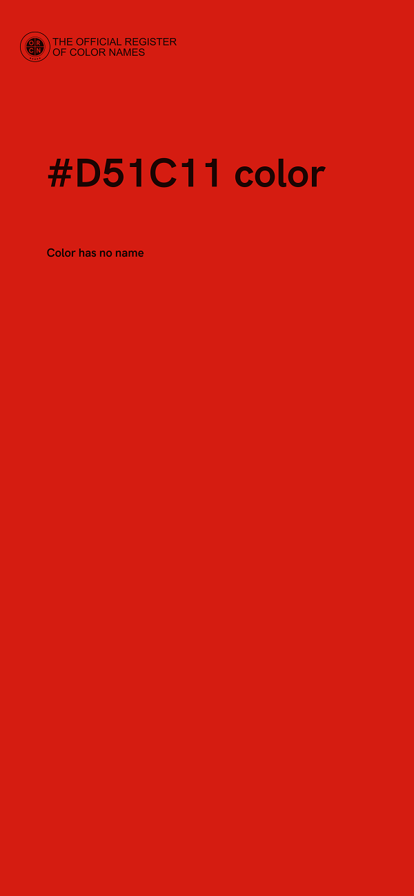 #D51C11 color image