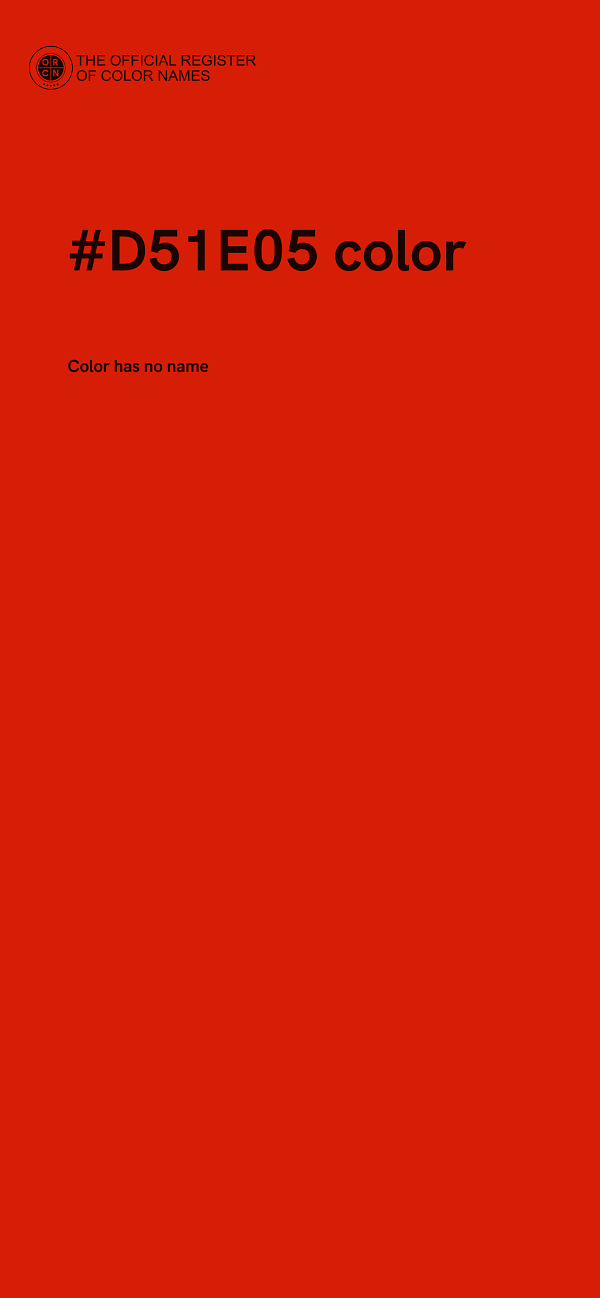 #D51E05 color image
