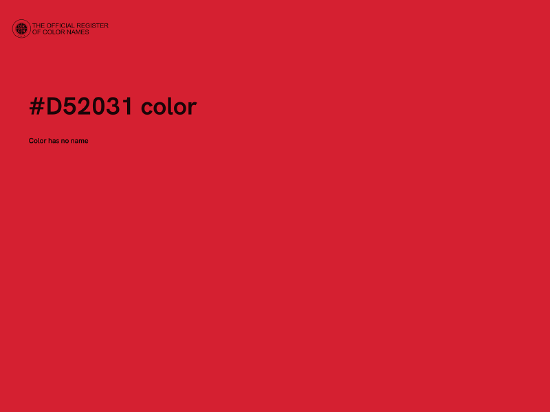 #D52031 color image