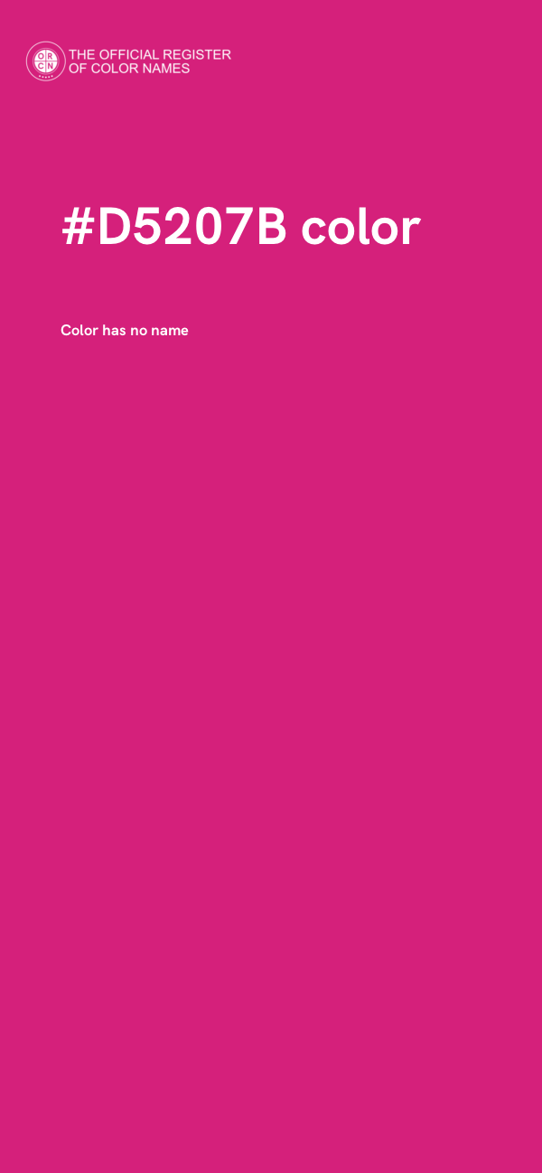 #D5207B color image