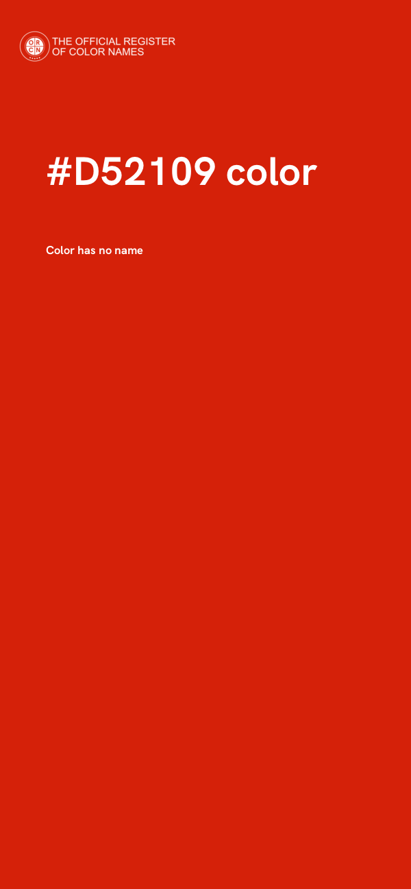 #D52109 color image