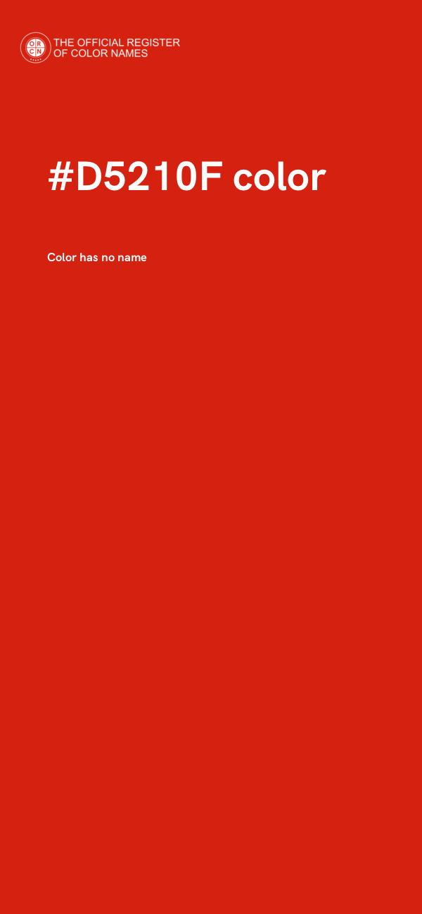 #D5210F color image