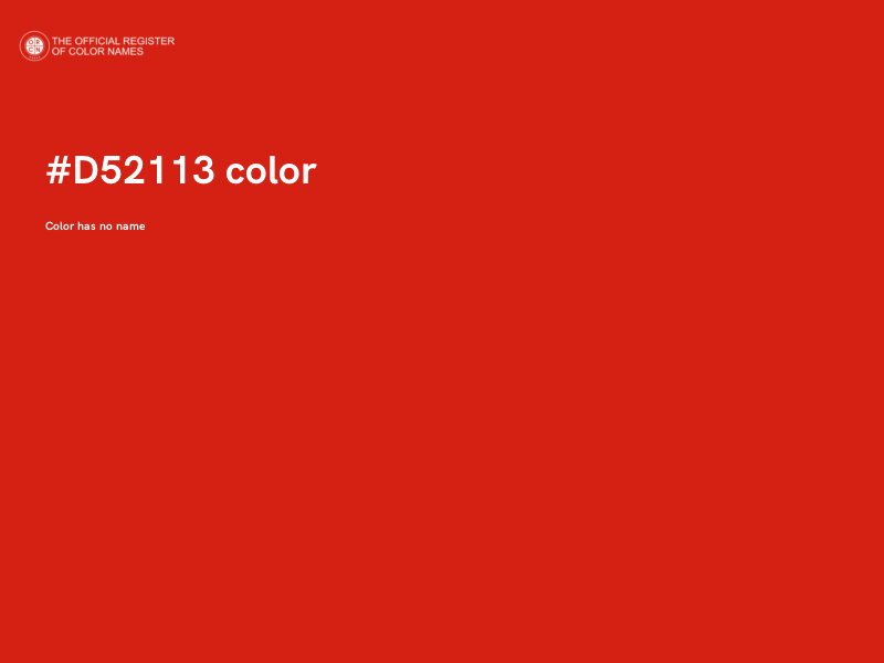 #D52113 color image