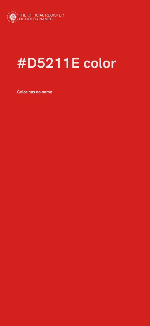 #D5211E color image
