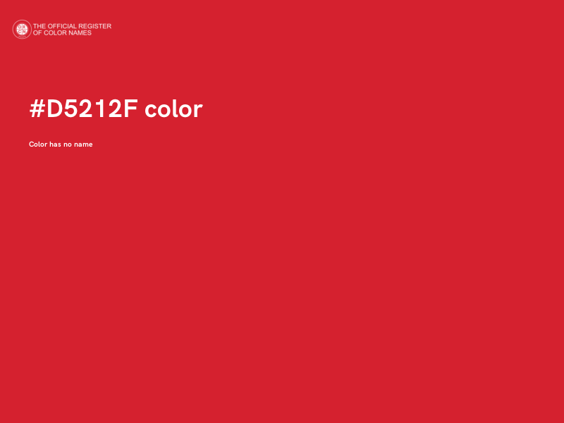 #D5212F color image