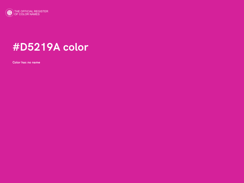 #D5219A color image