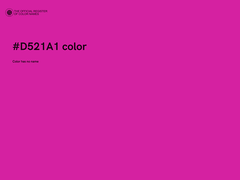#D521A1 color image