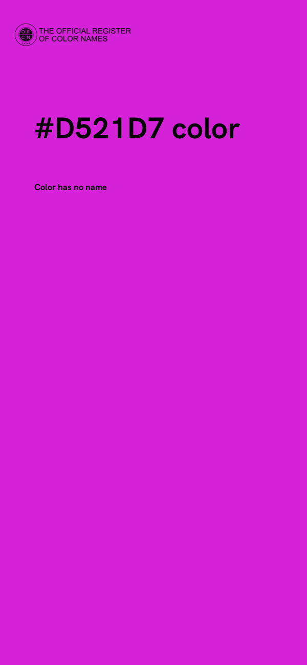 #D521D7 color image