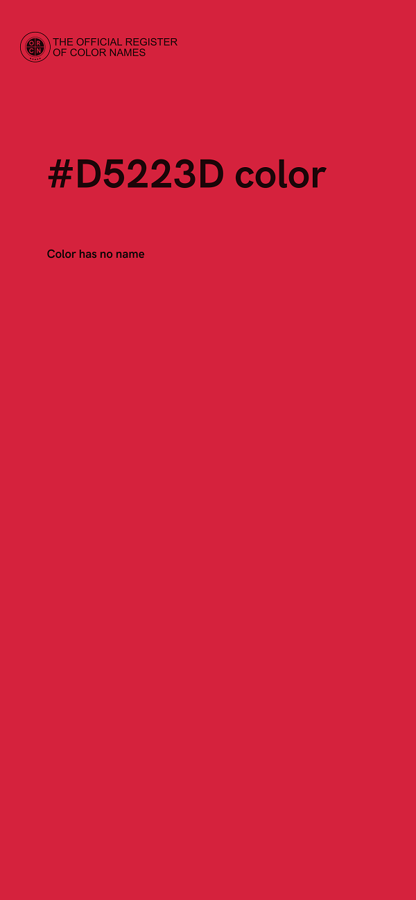 #D5223D color image