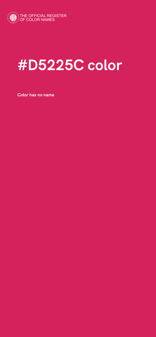 #D5225C color image