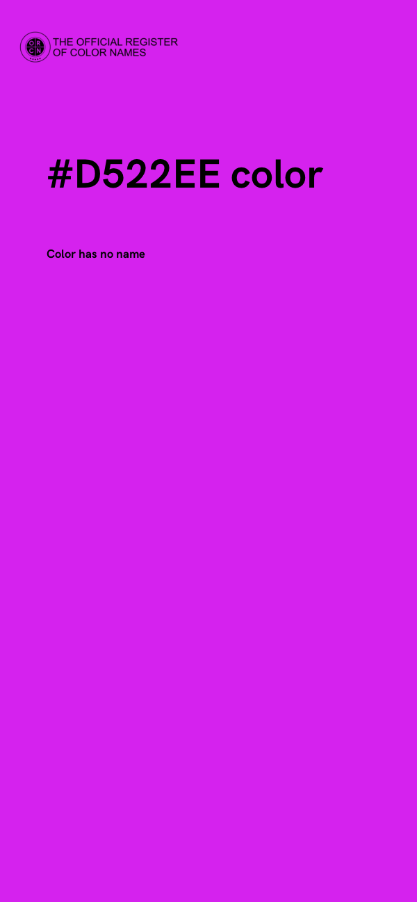 #D522EE color image