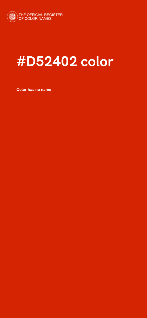 #D52402 color image