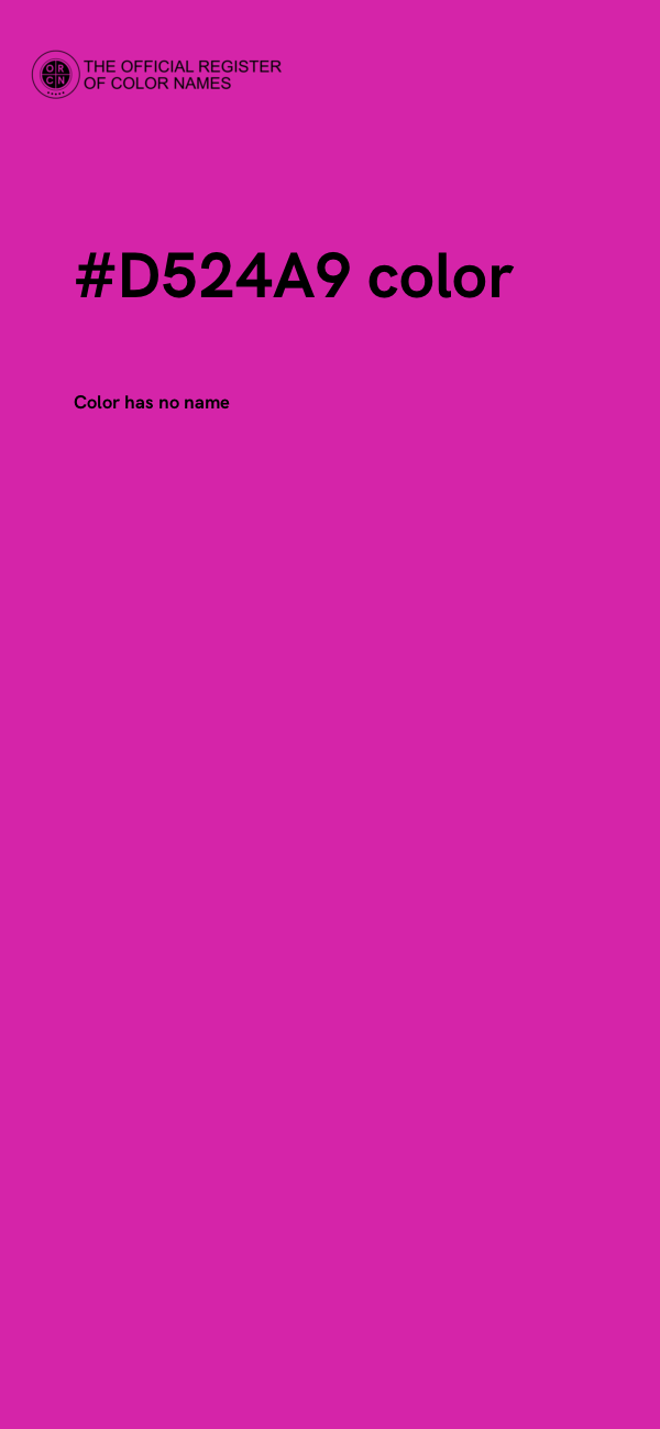 #D524A9 color image