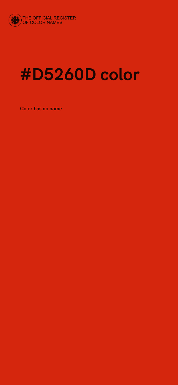 #D5260D color image