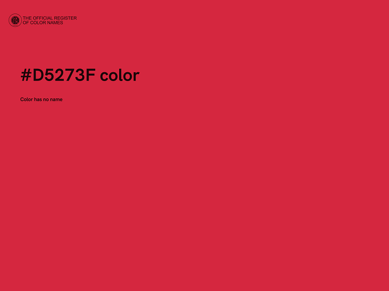 #D5273F color image