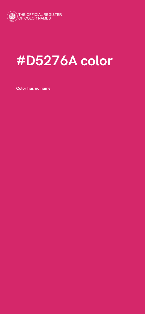 #D5276A color image