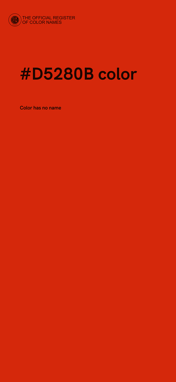 #D5280B color image