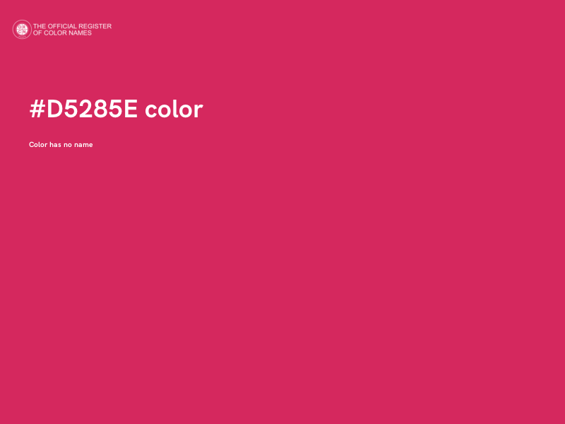 #D5285E color image