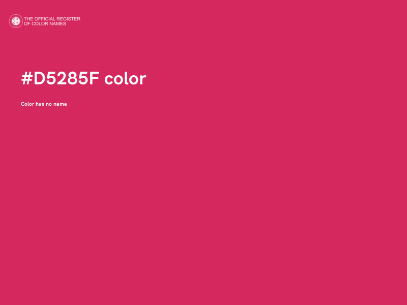 #D5285F color image