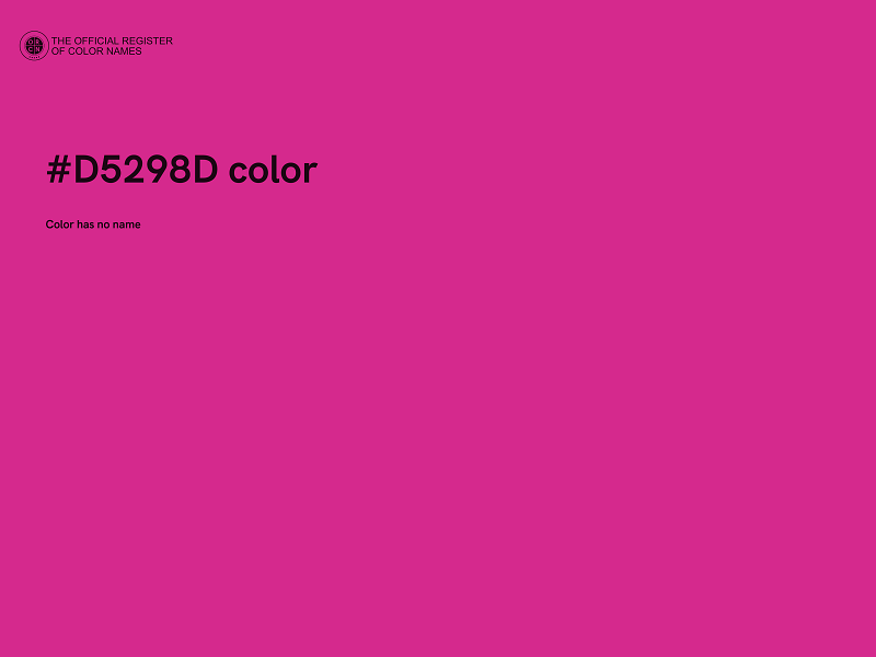 #D5298D color image