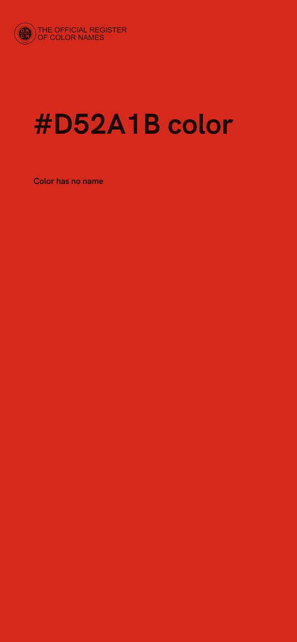 #D52A1B color image