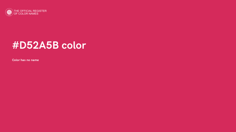 #D52A5B color image