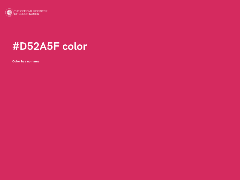 #D52A5F color image