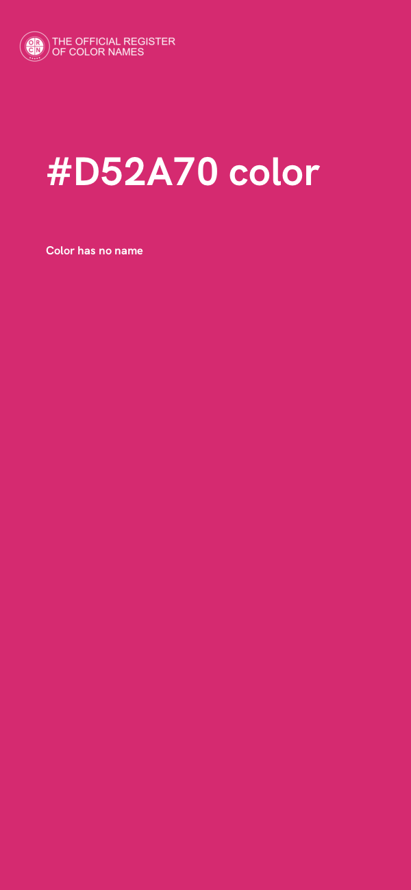 #D52A70 color image