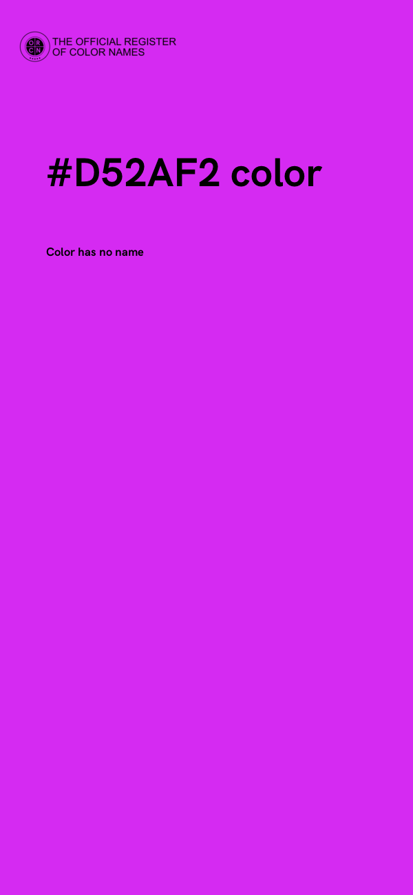 #D52AF2 color image