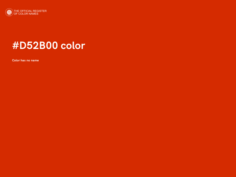#D52B00 color image