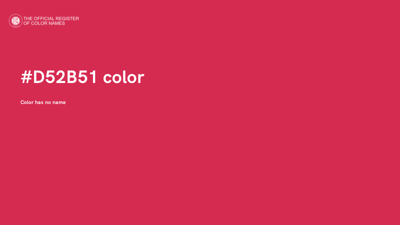 #D52B51 color image