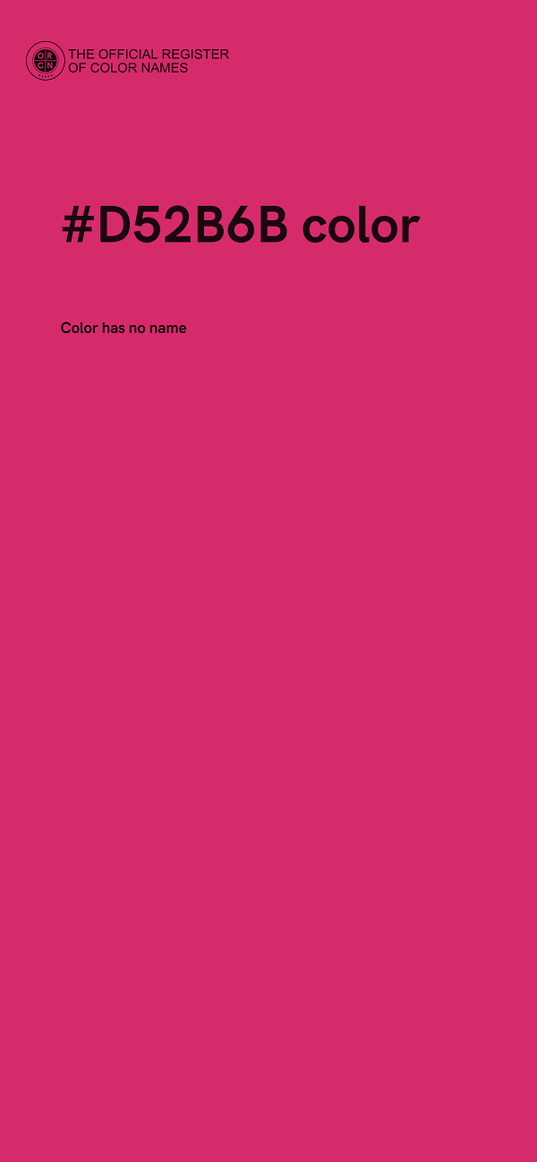 #D52B6B color image
