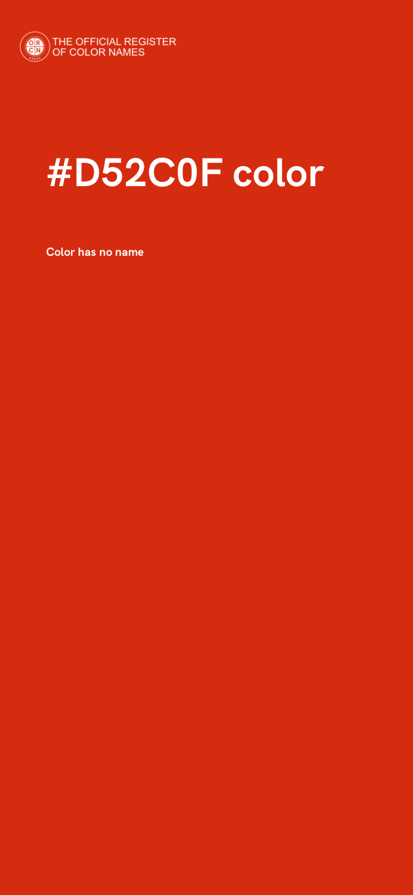 #D52C0F color image