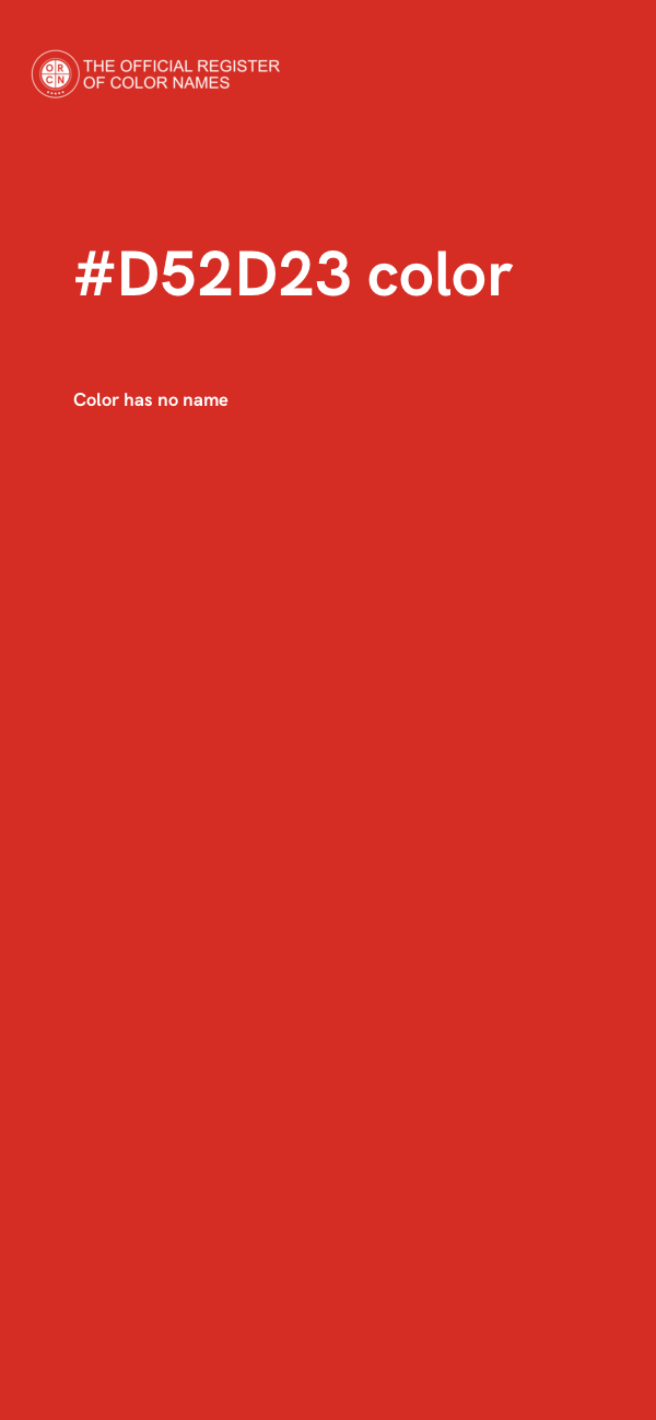 #D52D23 color image