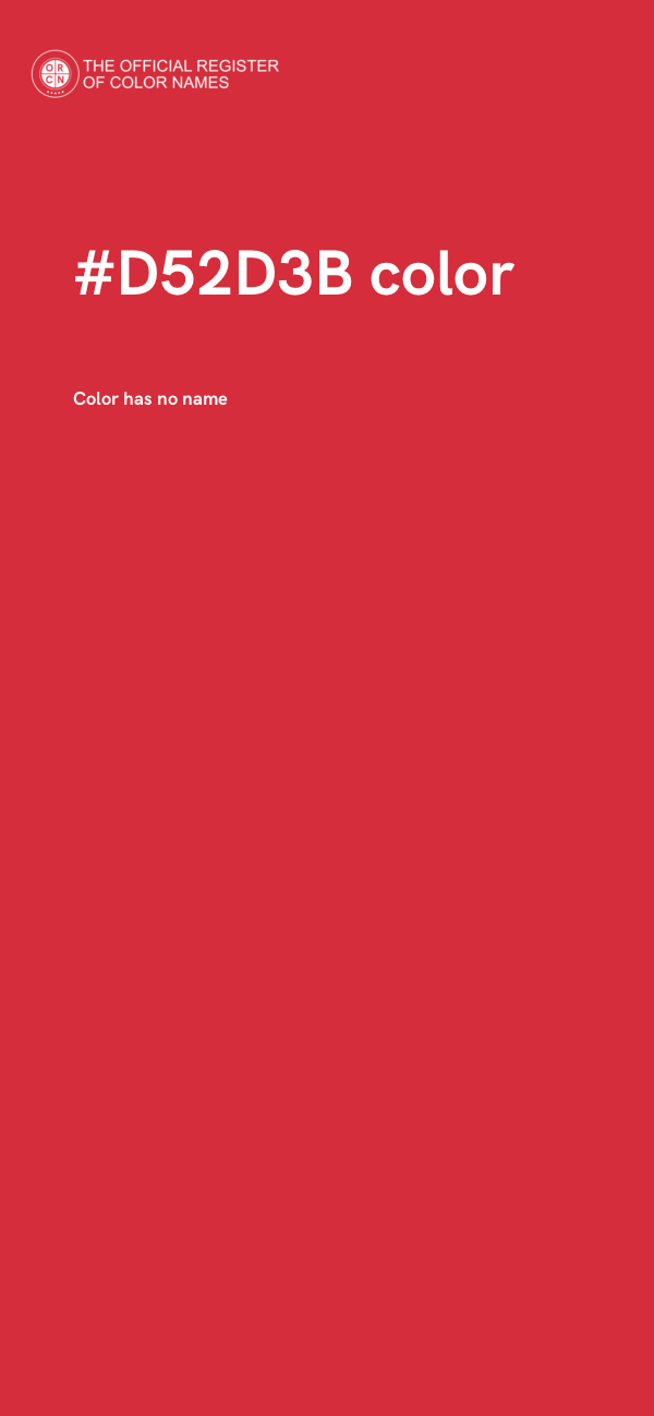 #D52D3B color image
