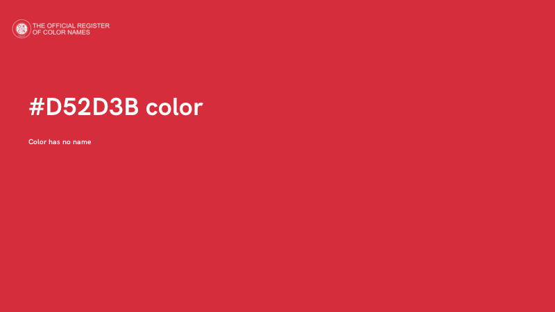 #D52D3B color image