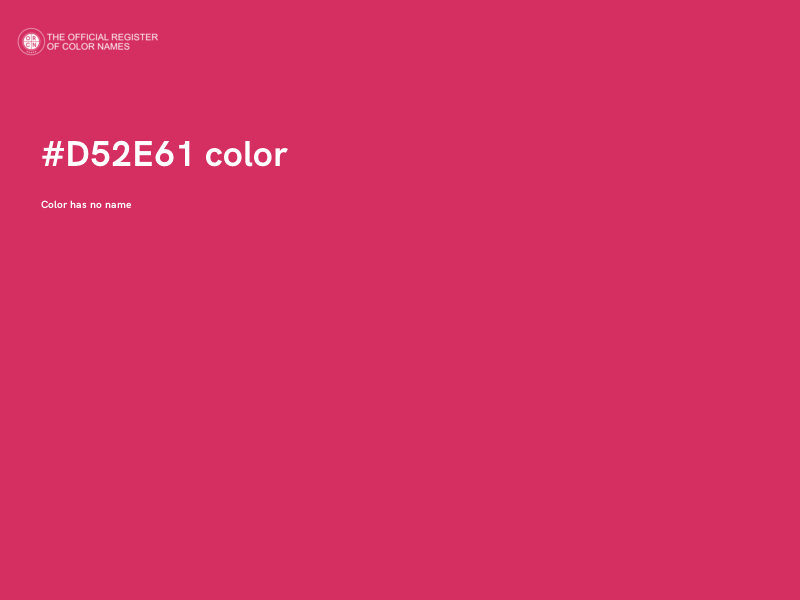 #D52E61 color image